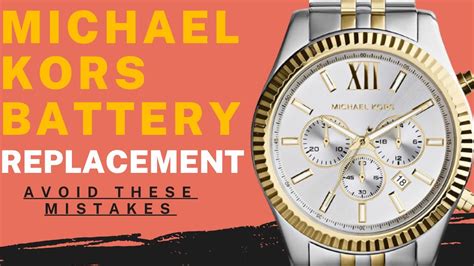 replacing michael kors watch battery|michael kors smartwatch battery replacement.